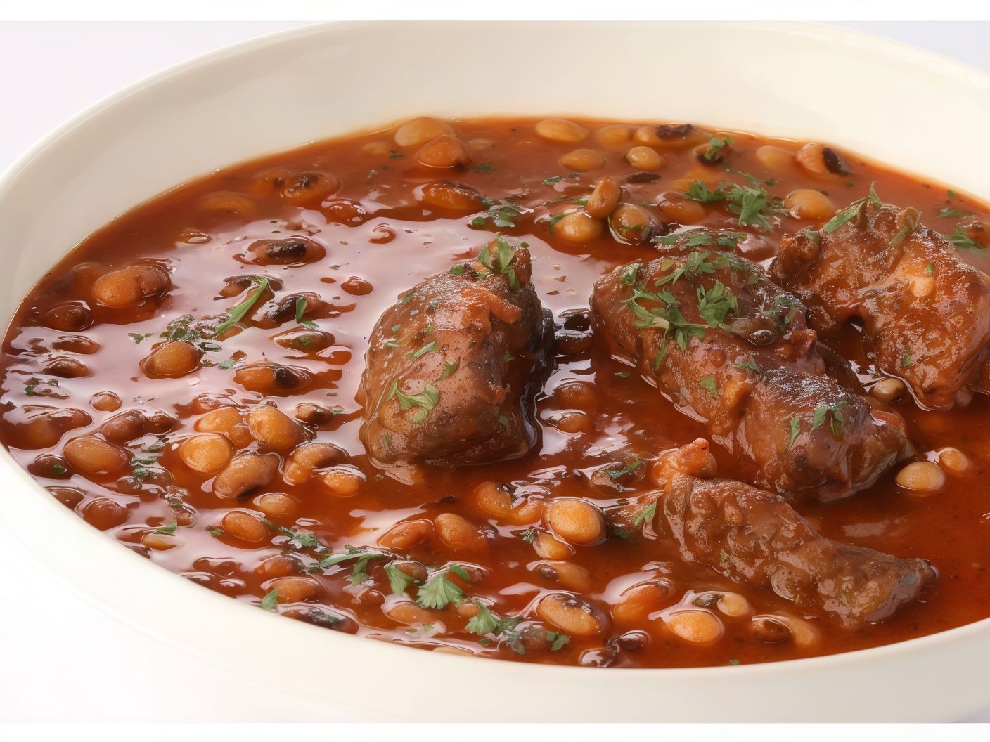 Beans With Chicken
