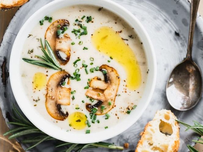 Chicken with Cream and Mushrooms