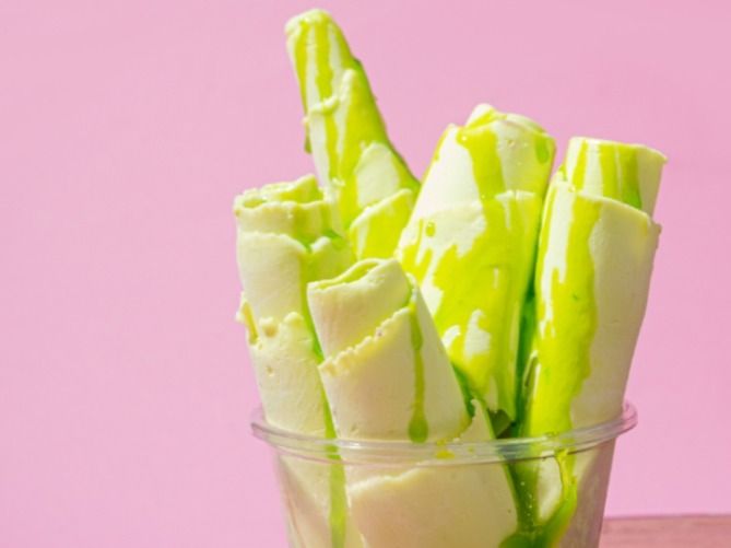 Kiwi Roll Ice Cream