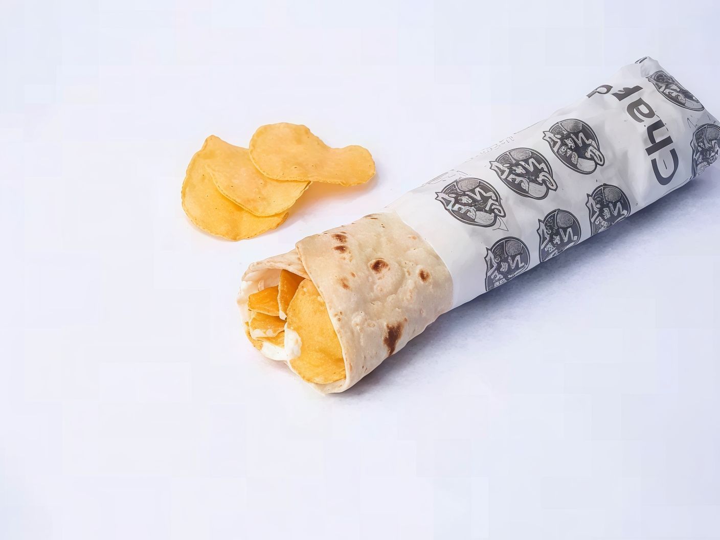 Chapati Chips with Cheese