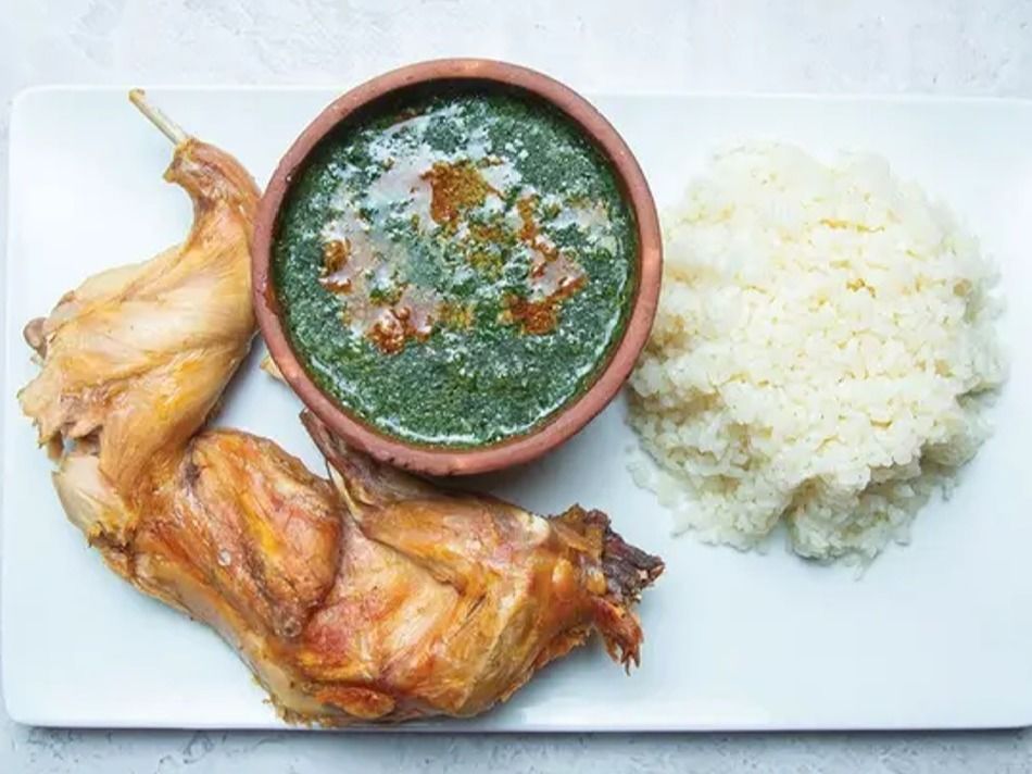 Half roasted rabbit meal