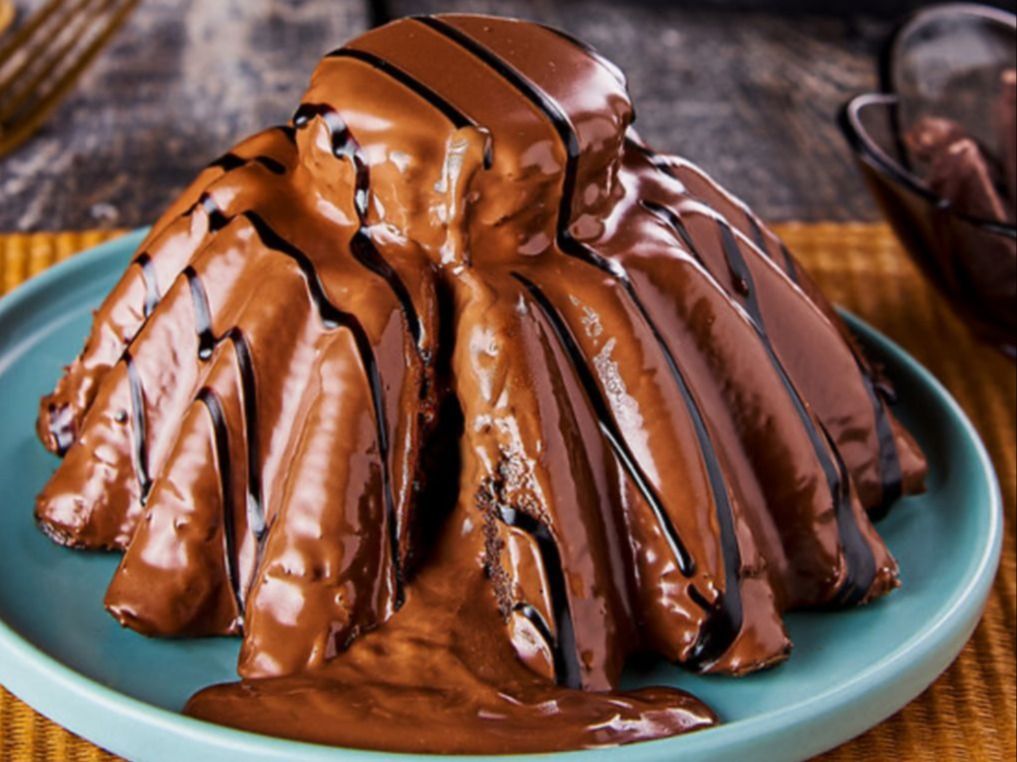 Melted chocolate cake with Nutella