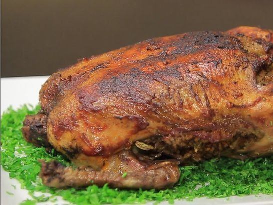 Half Roast Duck With Basmati Rice And Potatoes