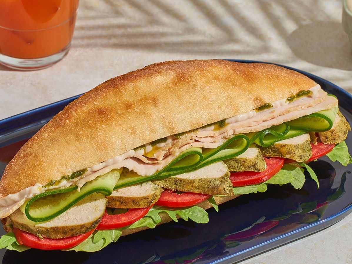 Grilled Chicken And Smoked Turkey Sandwich