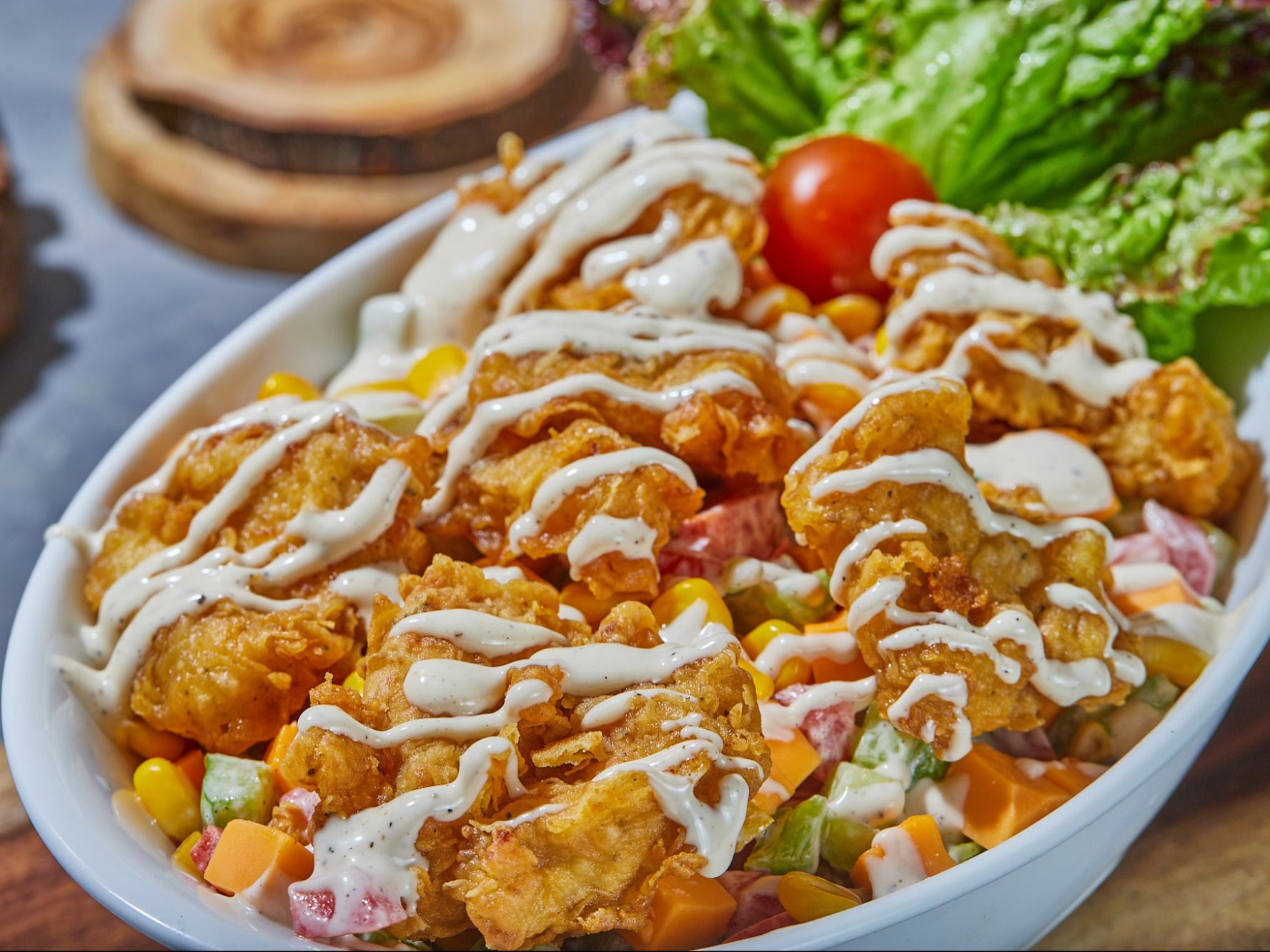 Chicken With Caesar Salad