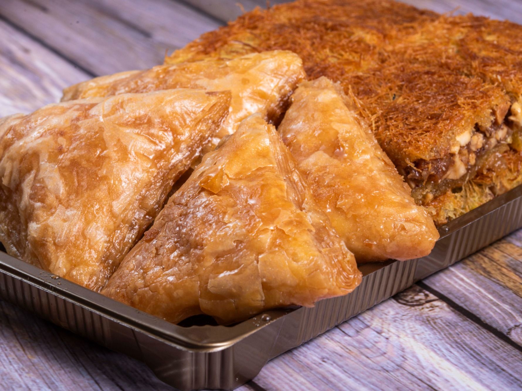 Egyptian Kunafa And Plain Goulash