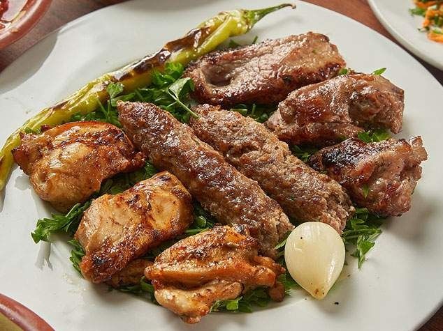 Mix Grill (2 Pieces Of Kebab - 3 Pieces Of Shish Tawook - 3 Kofta Fingers)
