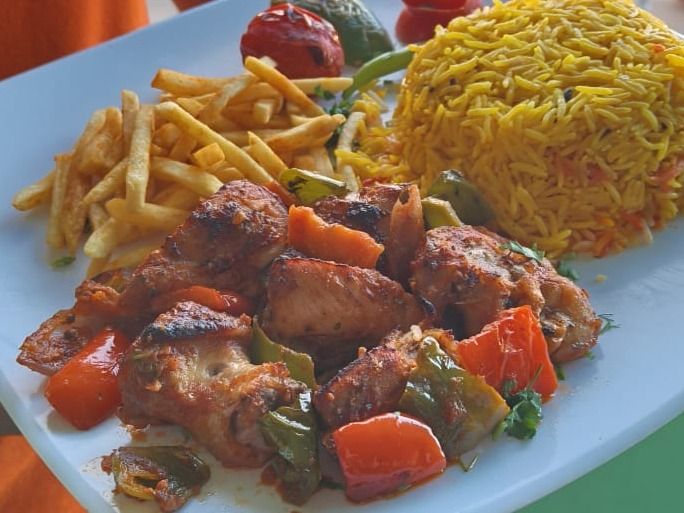وجبة شيش طاووك