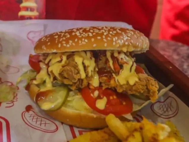 Double Chicken Strips Sandwich