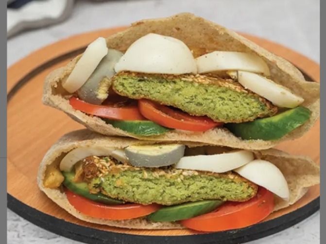 Boiled Egg Taamia Sandwich