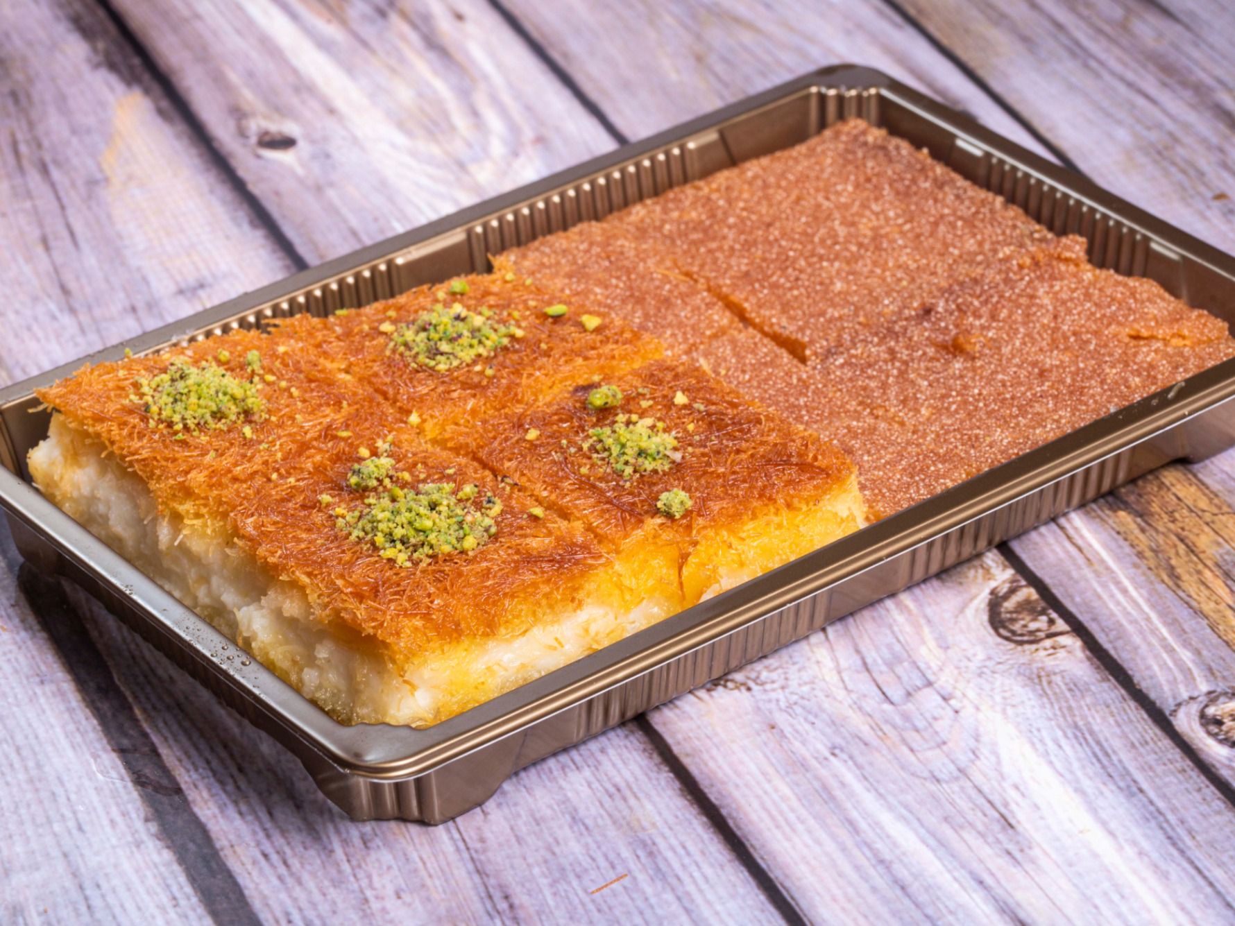 Plain Basbousa and Levantine Basbousa