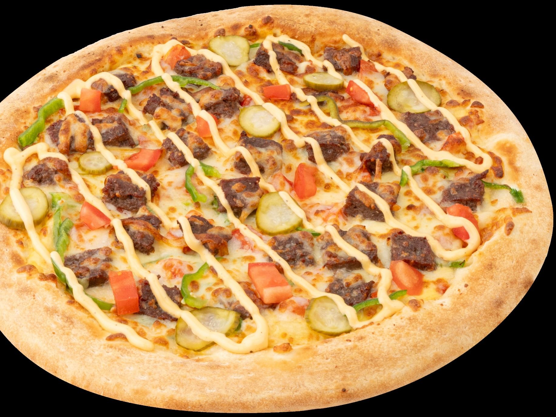 Big Tasty Pizza with Beef Burger