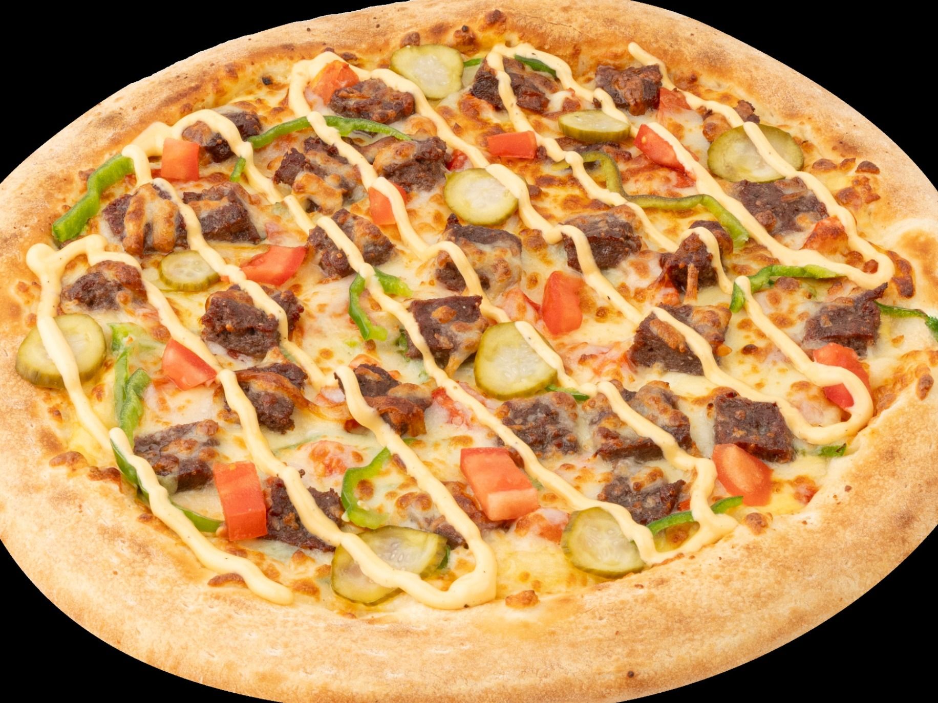 Beef Burger Big Tasty Pizza