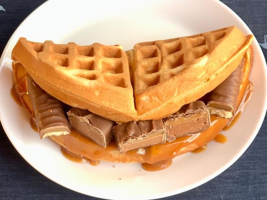 Sandwich Waffle Caramel
