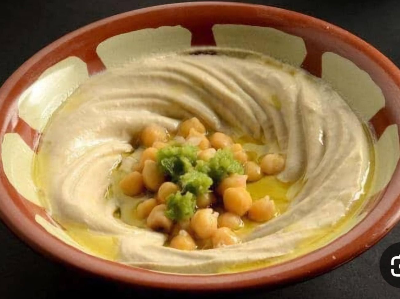Small Plate Of Hummus