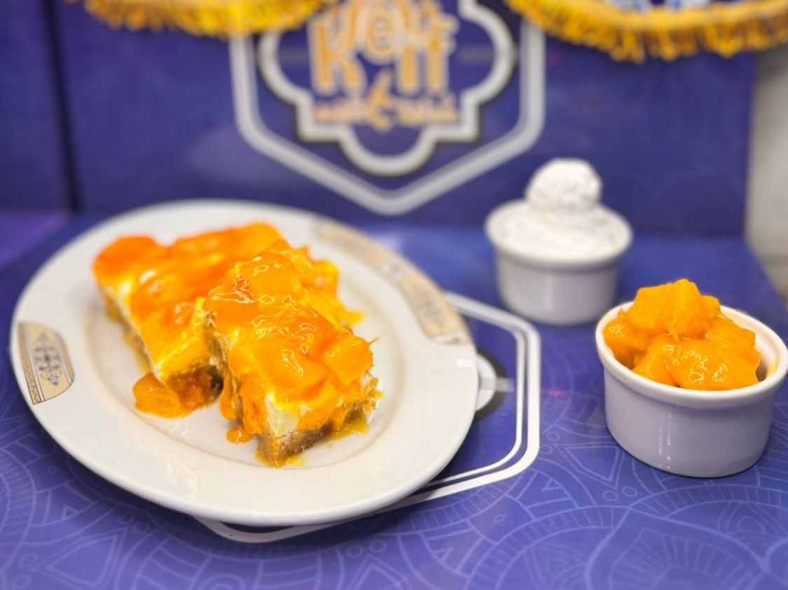 Kunafa with mango