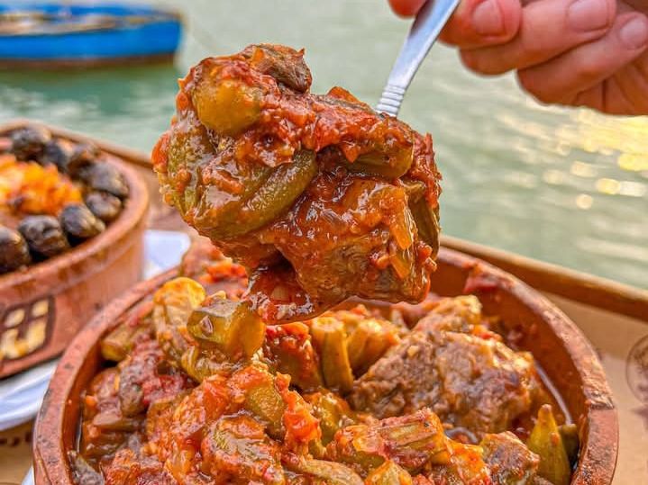 Okra Tagine with Shambari Meat
