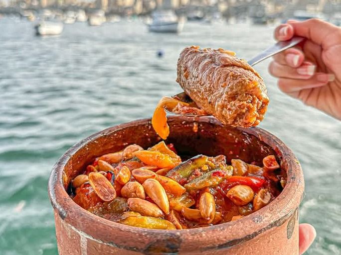 Nut-Stuffed Meat Roll Tagine