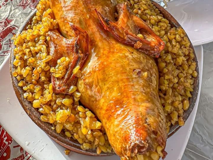 Pigeon Tagine with Freekeh
