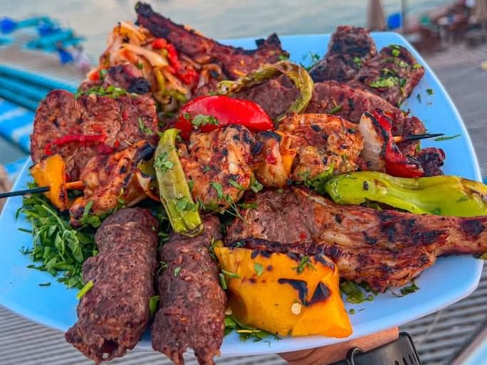 Mix grilled kofta and meat quarter kilo