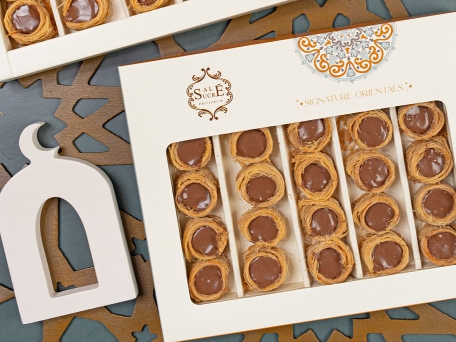 Kunafa Bracelets with Hazelnut Chocolate