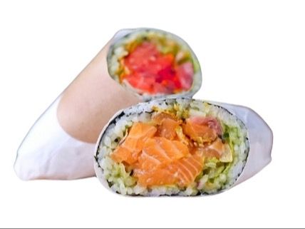1/2 Spicy Salmon Or Tuna Burrito Fish
