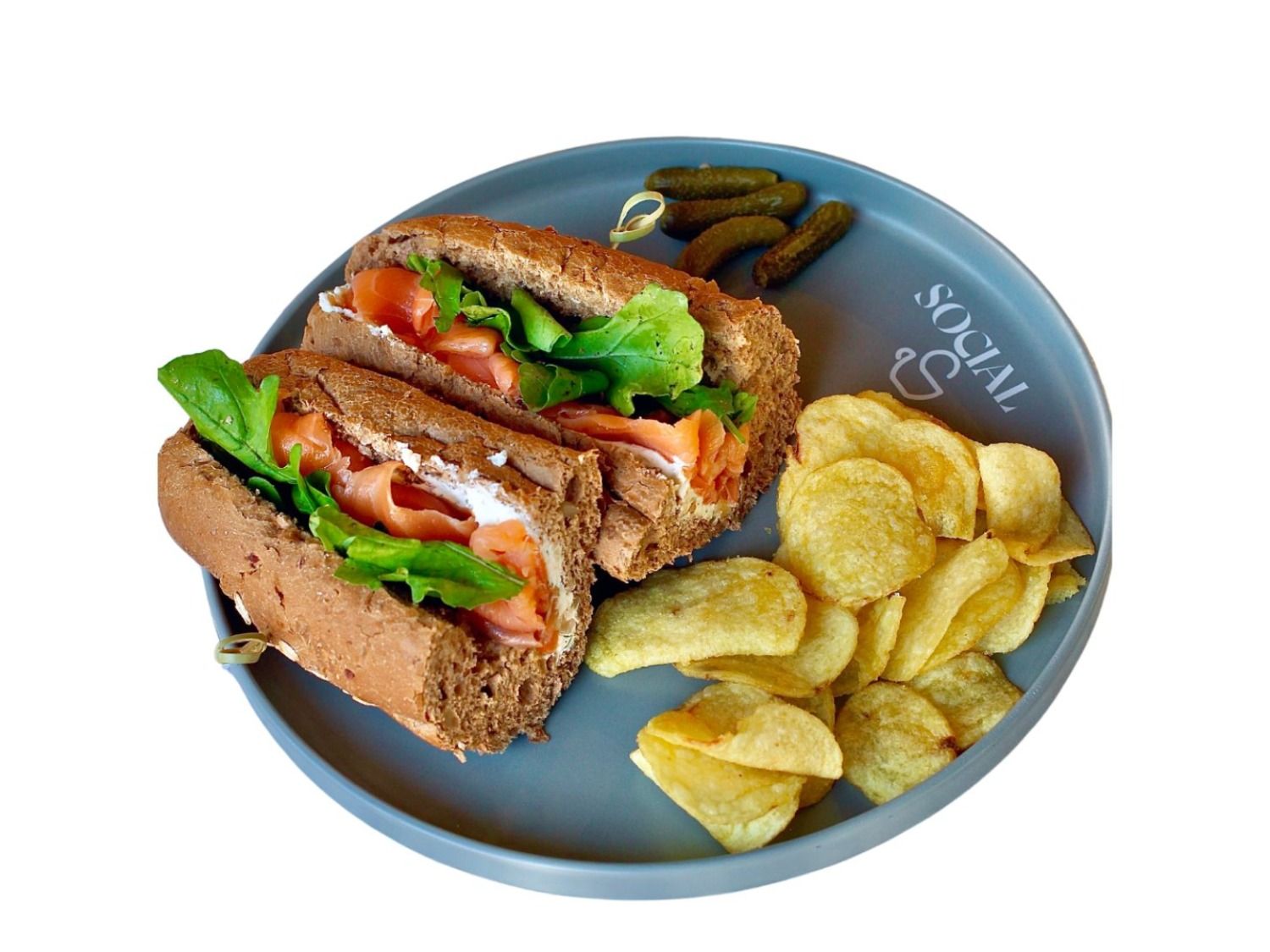 Smoked salmon sandwich