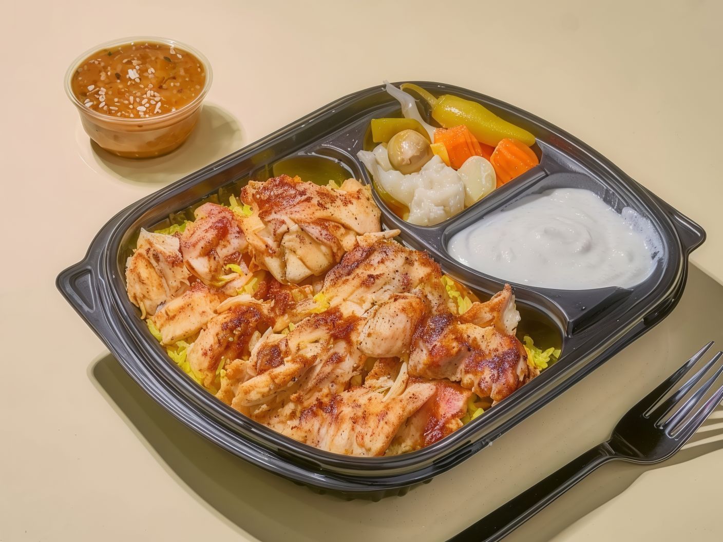 Charcoal Chicken Shawerma Fatteh