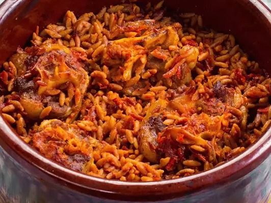 Orzo Casserole With Meat