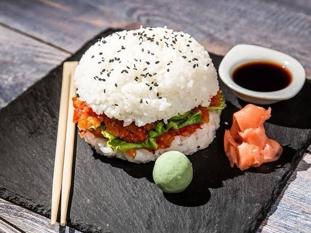 Creamy Smoked Salmon burger