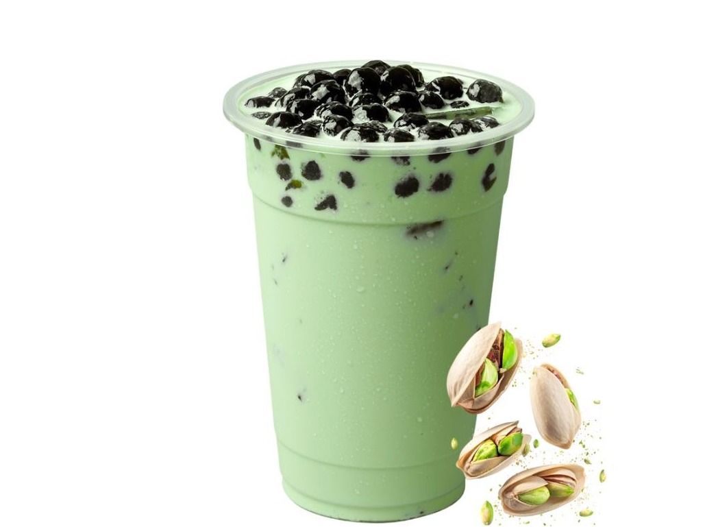 Boba Tea With Pistachio Sobia