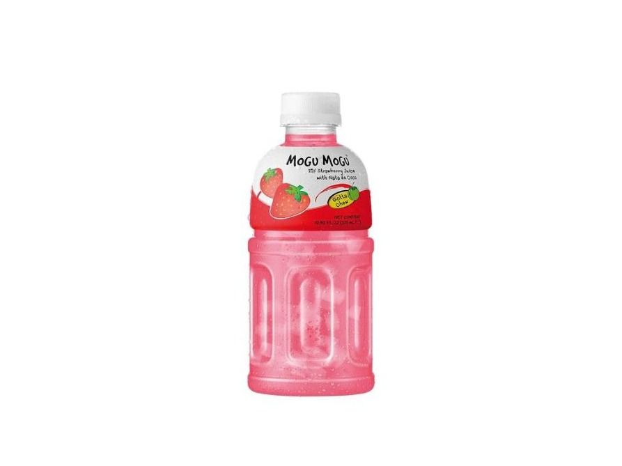 Mogu Mogu 25% Strawberry Juice With Nata De Coco 320 Ml