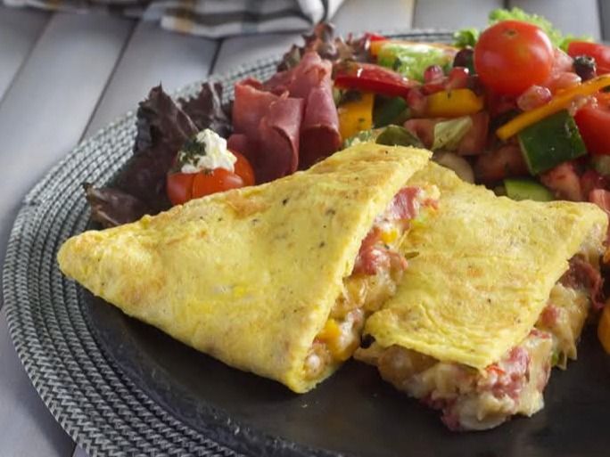 Creamy Pastrami Omelette