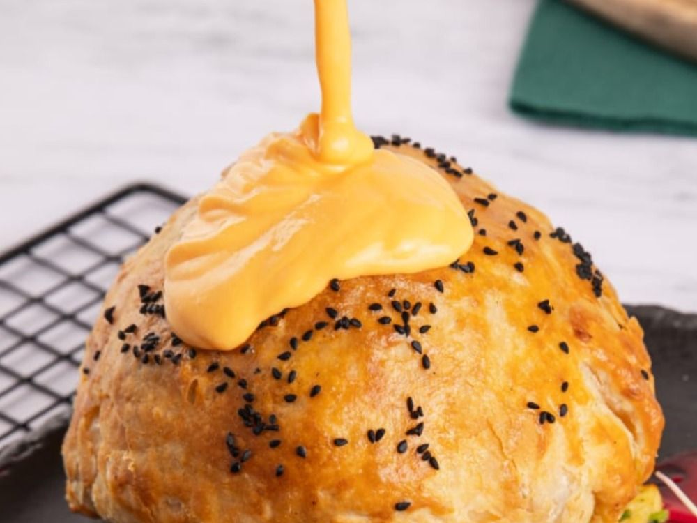 Puff pastry hot dog