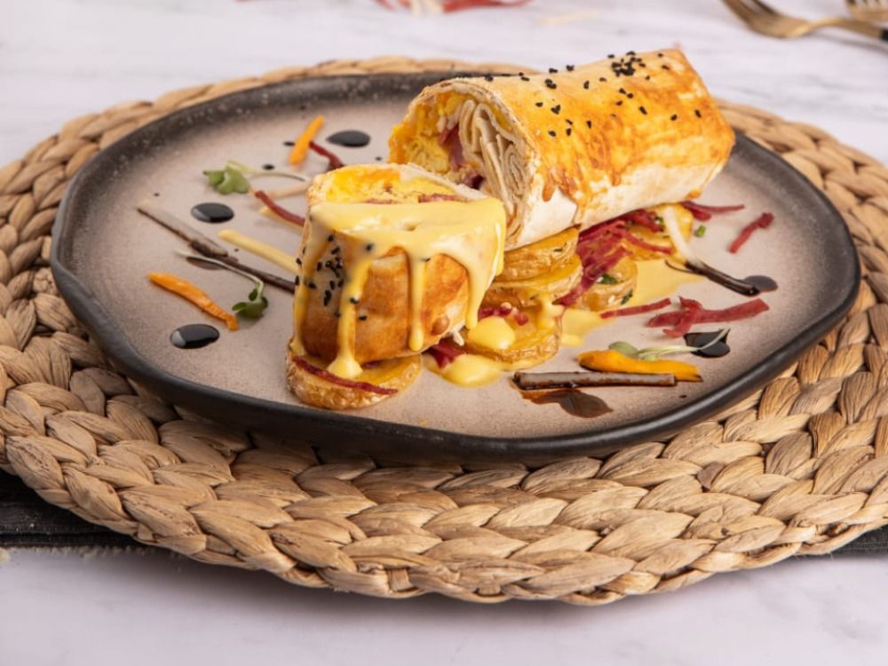 Spicy Oriental Sausage Burrito