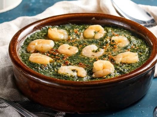 Molokhia with Shrimp