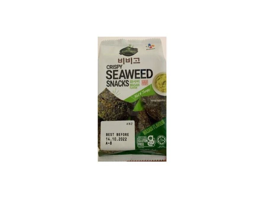 Bibigo Crispy Seaweed Snacks Wasabi Flavour 5g