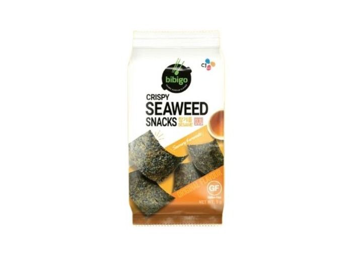 Bibigo Delicious Roasted Toasted Of Seaweed Savory Snack Seasoned With Salt And Sesame Oil 5 Gram