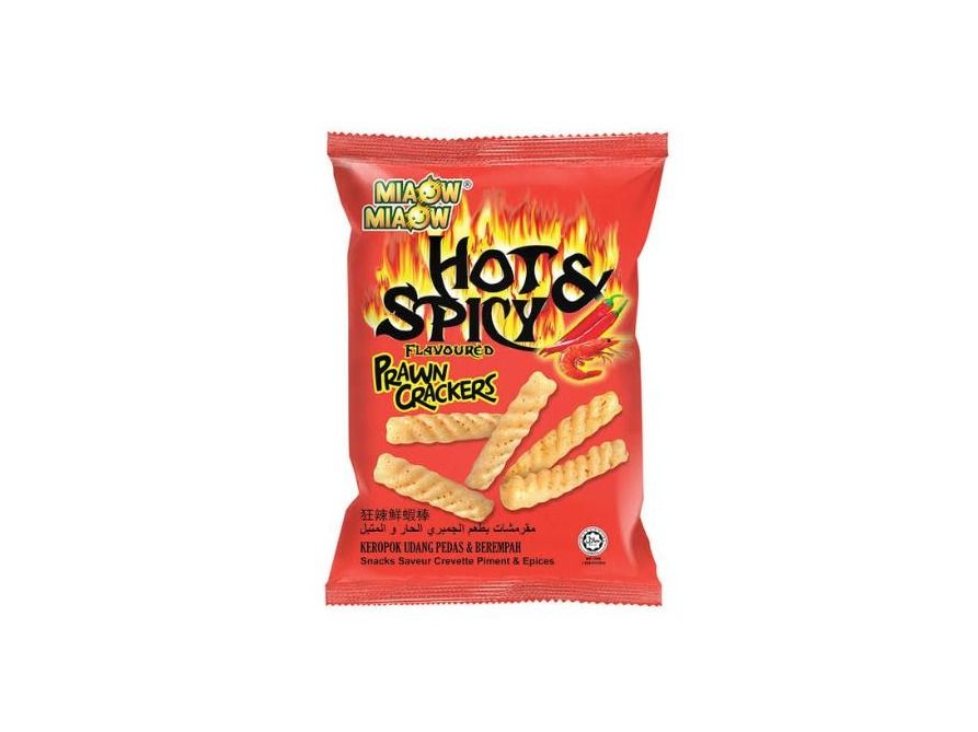 Miaow Miaow Hot & Spicy Prawn Flavor Crackers