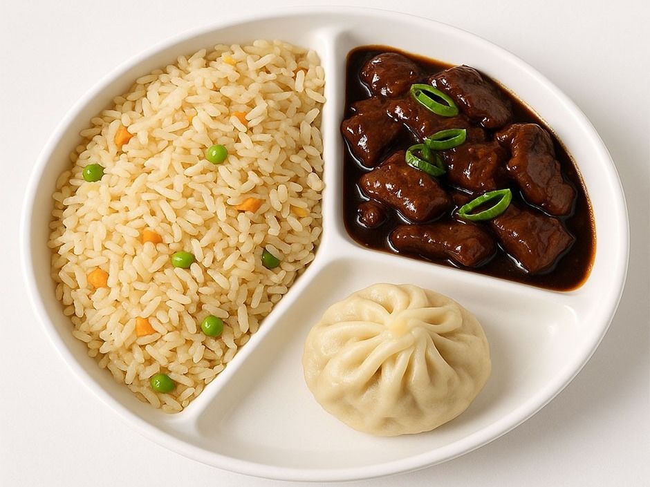 Double Fried Rice With Meat