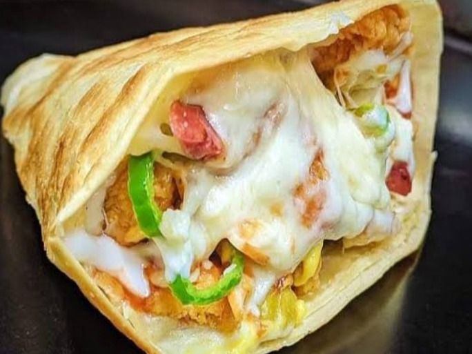 Strips Crepe with Ranch Sauce