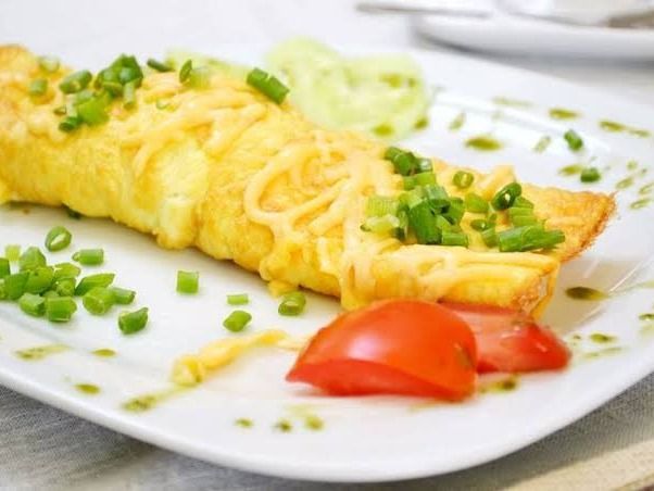 Omelette Eggs With Roumy Cheese
