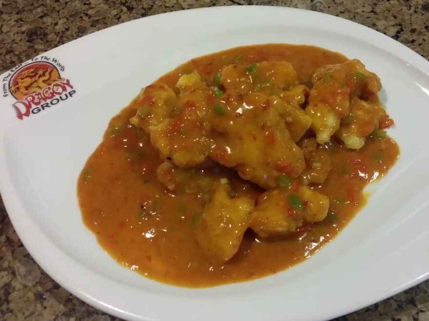 St08- Fired Fillet Fish And Chili Sauce In Thai Style