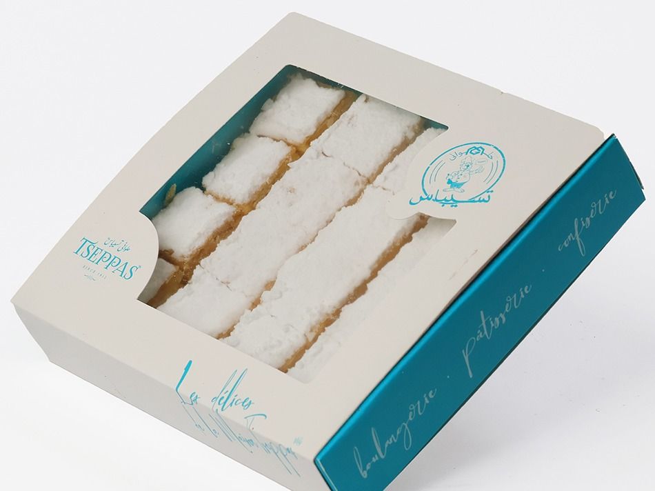 "Box Of Mini Sugar Mille-Feuille – 16 Pieces."