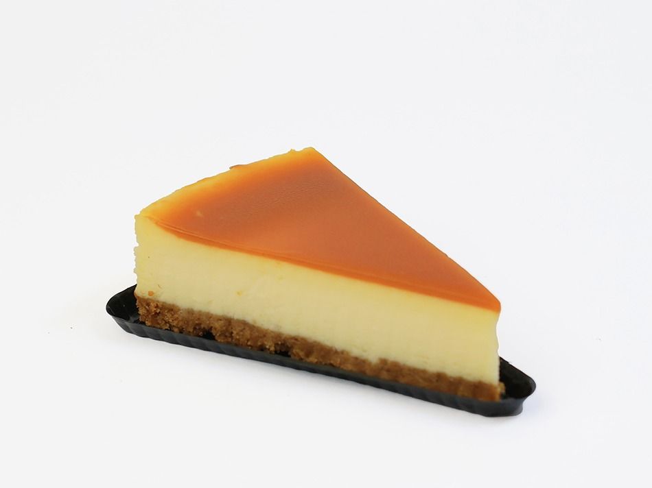 Caramel Cheesecake Tart Slice