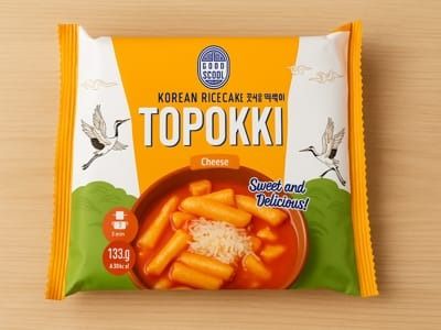 Korea Ricecake Topokki With Cheese