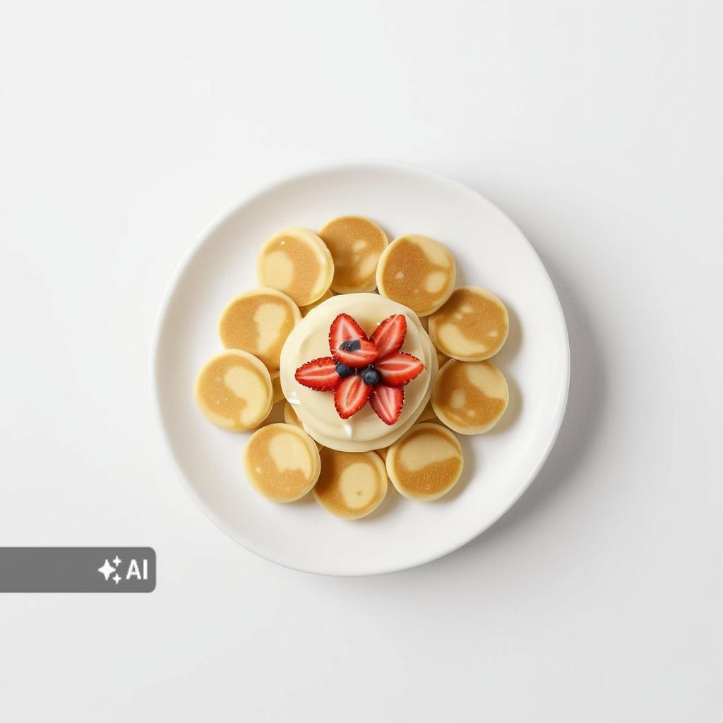 Mini Pancakes White Chocolate