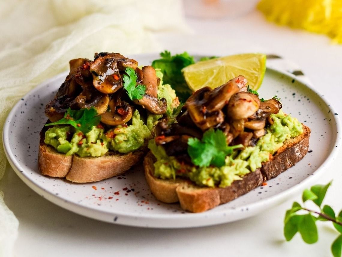 Mushroom Avocado Toast
