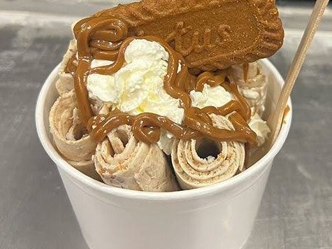 Lotus Ice Cream Roll