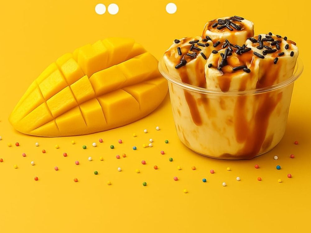 Mango Ice Cream Roll